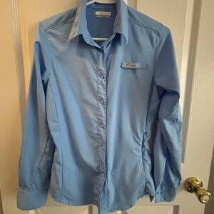 Columbia Light Blue Mesh-Lined Shirt
